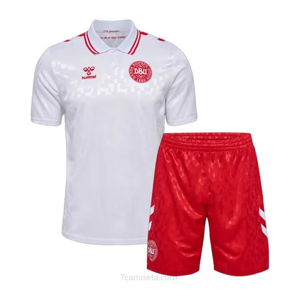 Camiseta Dinamarca Replica Segunda Ropa Niño 2024 Consigue en todo el mercado