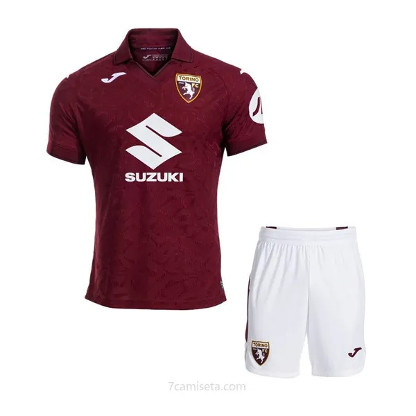Camiseta Torino FC Replica Primera Ropa Niño 2025/26 Consigue este ahorro genial