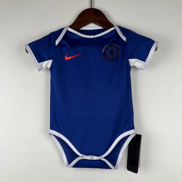 Camiseta Chelsea Replica Primera Ropa Bebé 2023/24 Ganga tirado