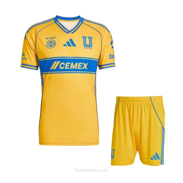 Camiseta Tigres UANL Replica Primera Ropa Niño 2025/26 ¡¡Ni te imaginas brutal preciaco de la temporada!