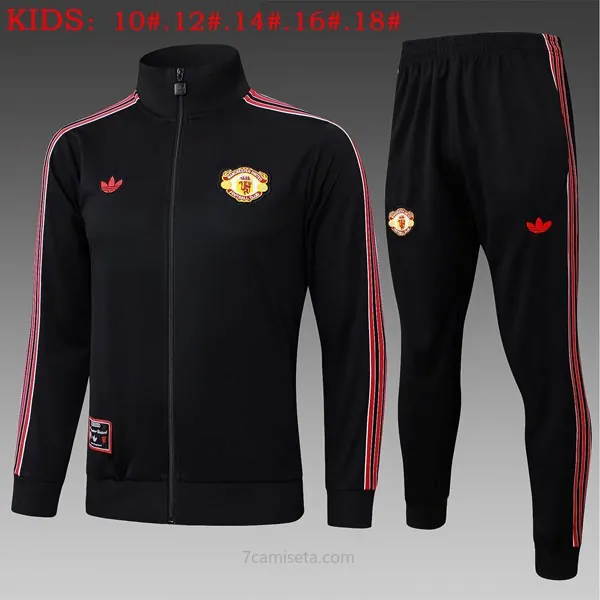 Ninos Chandal Manchester United 2025/26 Negro 5 Saldazo barato
