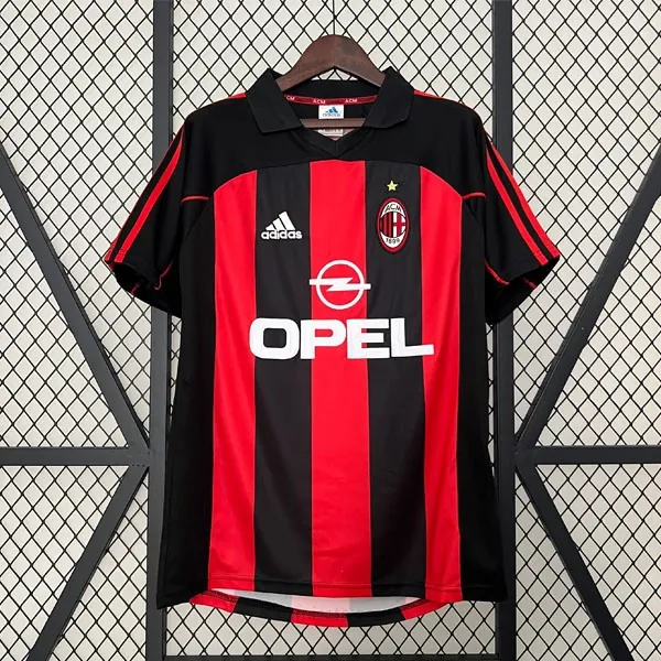 Camiseta AC Milan Replica Primera Ropa Retro 2001 2002 ¡¡Cómo portentoso ofertón en todo el mercado!