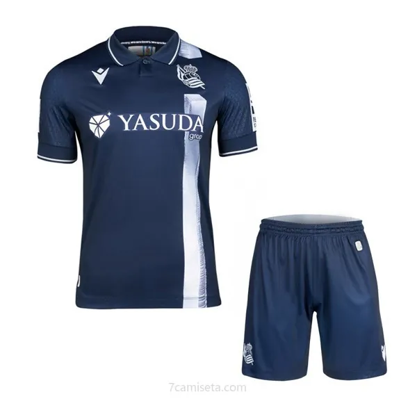 Camiseta Real Sociedad Replica Segunda Ropa Niño 2023/24 Agarra este preciaso bestial