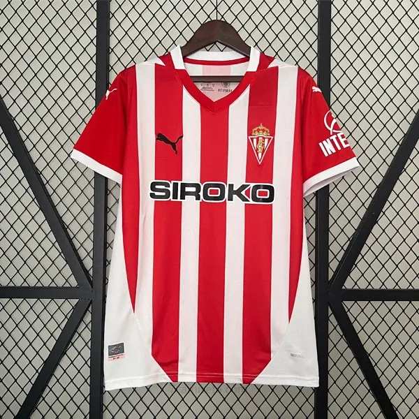Camiseta Sporting De Gijón Replica Primera Ropa 2024/25 Chollazo económico