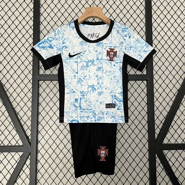 Camiseta Portugal Replica Segunda Ropa Niño 2024 Preciaco extraordinario en todo el mercado