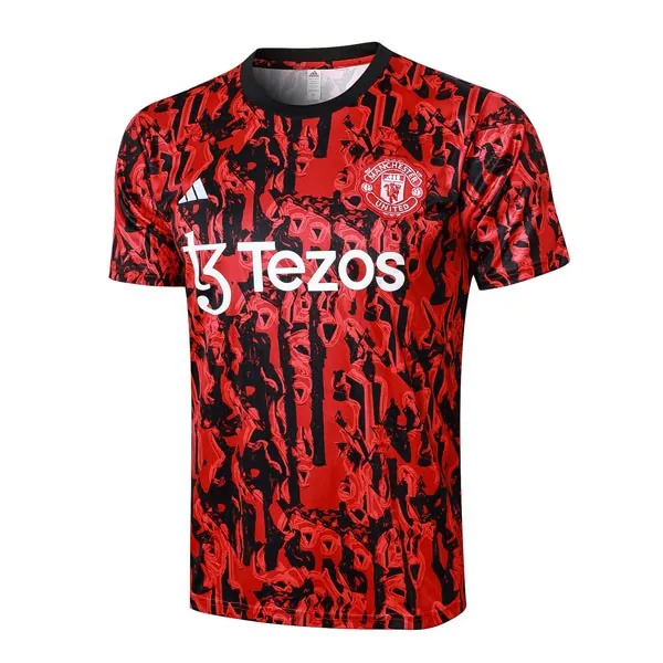 Camiseta Entrenamiento Manchester United 2024 Rojo Negro Precio alucinante