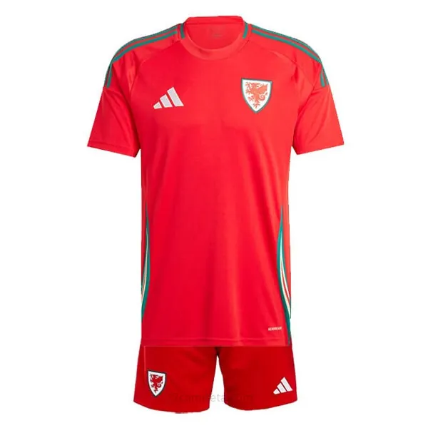 Camiseta Gales Replica Primera Ropa Niño 2024 Ahorro económico sin intermediarios