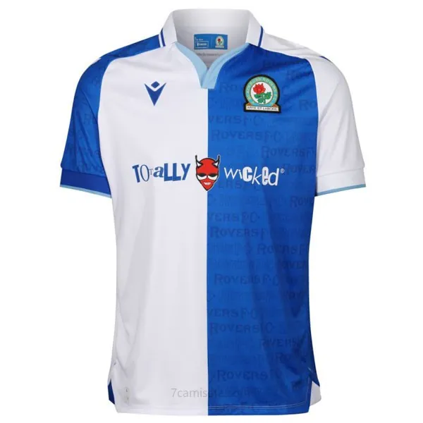 Camiseta Blackburn Rovers Replica Primera Ropa 2023/24 Benefíciate más barato que nunca