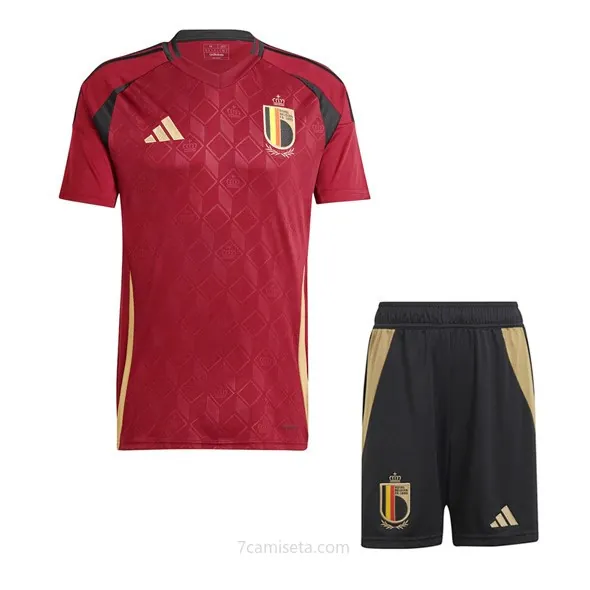 Camiseta Bélgica Replica Primera Ropa Niño 2024 Alucinante bicoca, dispara en todo el mercado