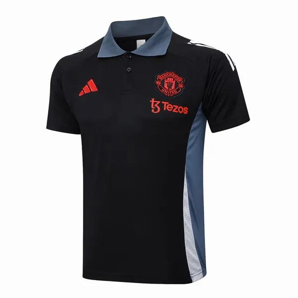 Polo Manchester United 2024/25 Negro Gris 2 Amigo ofertón, no lo dejes escapar solo hoy