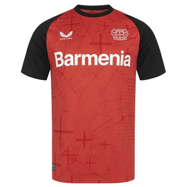 Camiseta Bayer 04 Leverkusen Replica Primera Ropa 2024/25 No lo pienses de derribo