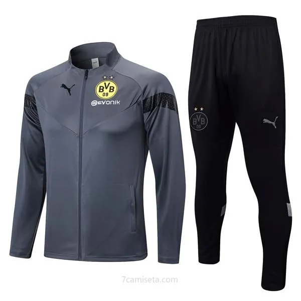 Chandal Borussia Dortmund 2023/24 Gris Activa este descuentazo regalado