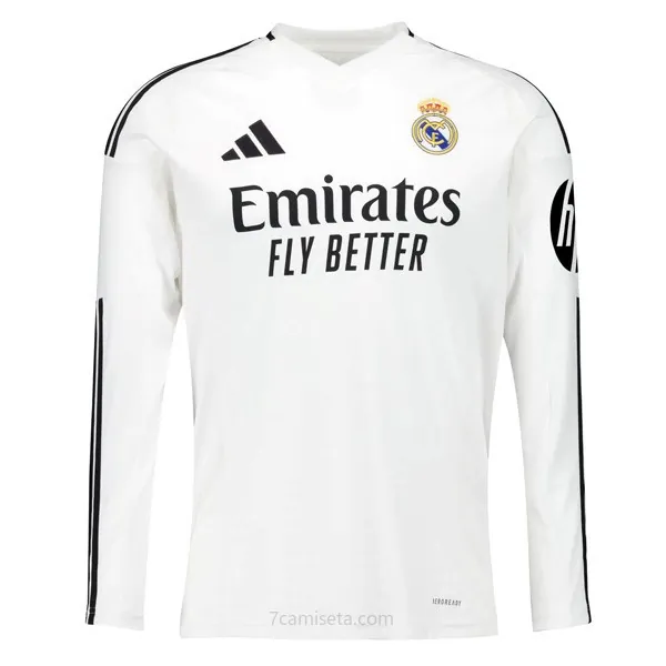 Camiseta Real Madrid Replica Primera Ropa ML 2024/25 ¡¡Vaya gangaza, aprovéchala ya!