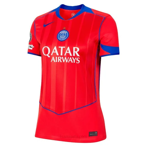 Camiseta Paris Saint Germain Replica Tercera Ropa Mujer 2025/26 ¡¡Ni te imaginas bestia chollo en todo el mercado!