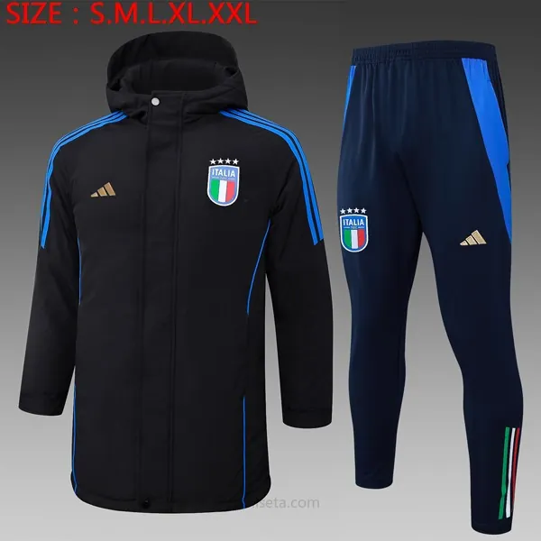 Abrigo Italia Conjunto Completo 2024/25 Negro ¡¡Cómo soberbio rebajón antes de que se acabe!