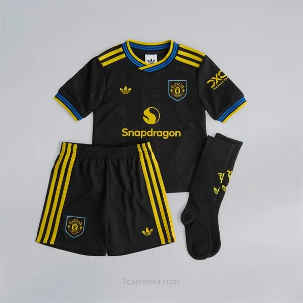 Camiseta Manchester United Replica Tercera Ropa Niño 2025/26 Formidable chollazo, aprovéchala ya solo hoy
