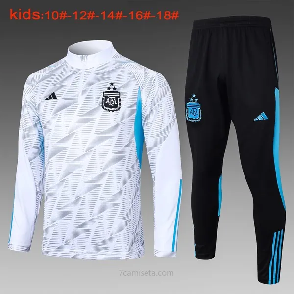 Ninos Sudadera De Training Argentina 2024 Blanco 2 Precio económico de derribo