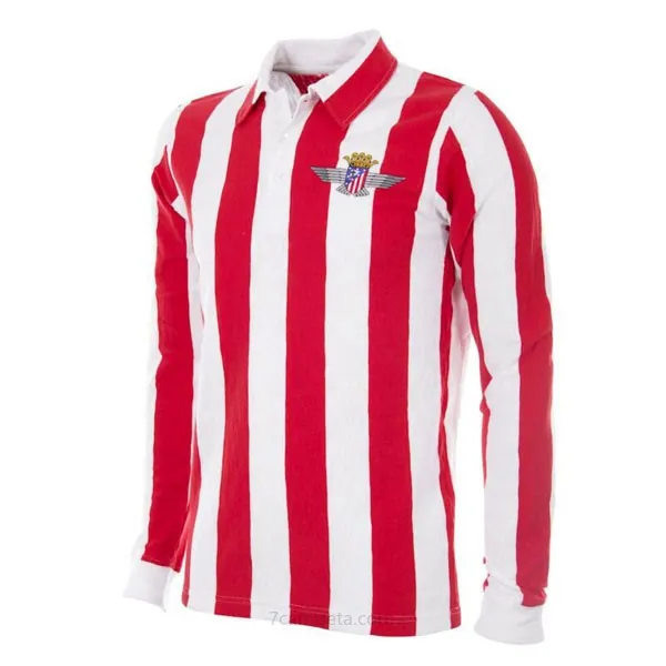 Camiseta Atletico Madrid Replica Primera Ropa ML Retro 1939 1940 Ganga celestial