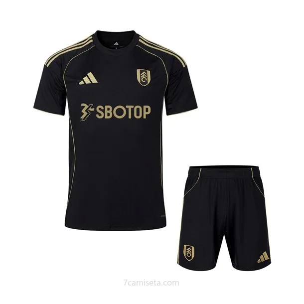 Camiseta Fulham Replica Tercera Ropa Niño 2025/26 Benefíciate de derribo