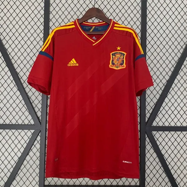 Camiseta España Replica Primera Ropa Retro 2012 Celestial bicoca, atrapa hasta fin de existencias