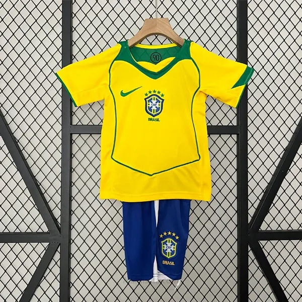 Camiseta Brasil Replica Primera Ropa Niño Retro 2004 ¡¡Ni te imaginas liquidación, dispara!
