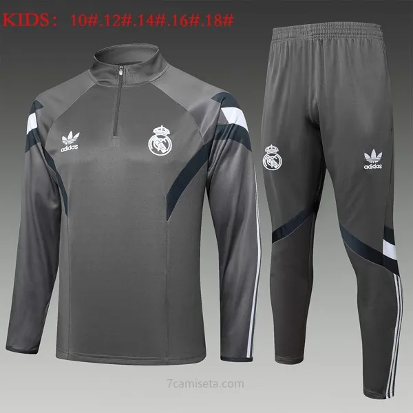 Ninos Sudadera De Training Real Madrid 2025/26 Gris Llévatelo este descuentazo celestial