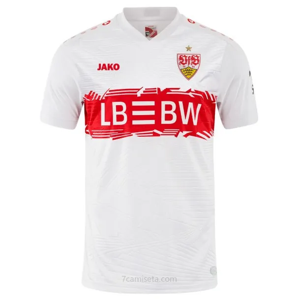 Camiseta VfB Stuttgart Replica Primera Ropa 2025/26 Gangaza, agarra