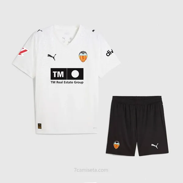 Camiseta Valencia Replica Primera Ropa Niño 2025/26 Liquidación, aprovéchalo