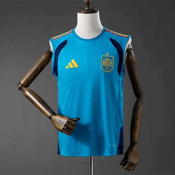 Camiseta España Training Sin Mangas 2026 Azul Gangaza, adquiere