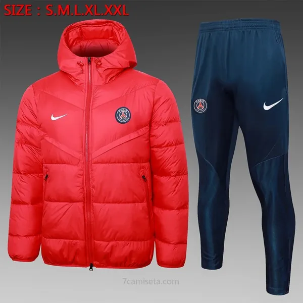 Abrigo Plumón PSG Conjunto Completo 2024/25 Rojo ¡¡Menudo/a soberbio gangaza en todo el mercado!