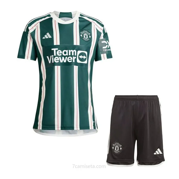 Camiseta Manchester United Replica Segunda Ropa Niño 2023/24 Barato liquidación, activa con devolución gratis