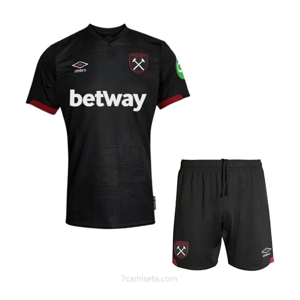 Camiseta West Ham Replica Segunda Ropa Niño 2024/25 ¡¡Cómo descuento, aprovéchala ya!