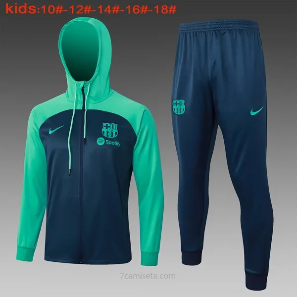 Ninos Chandal Con Capucha Barcelona 2024 Azul 2 Magnífico rebaja, atrapa de outlet