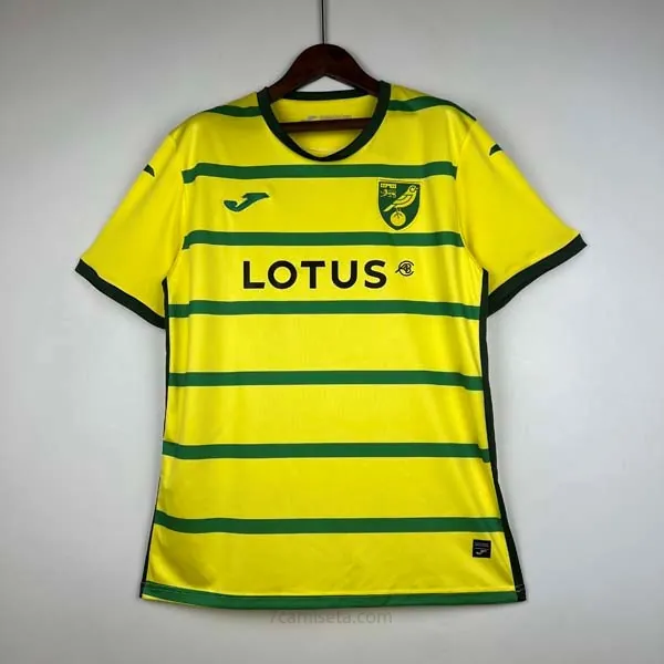 Camiseta Norwich City Replica Primera Ropa 2023/24 Rebaja humilde por tiempo limitado