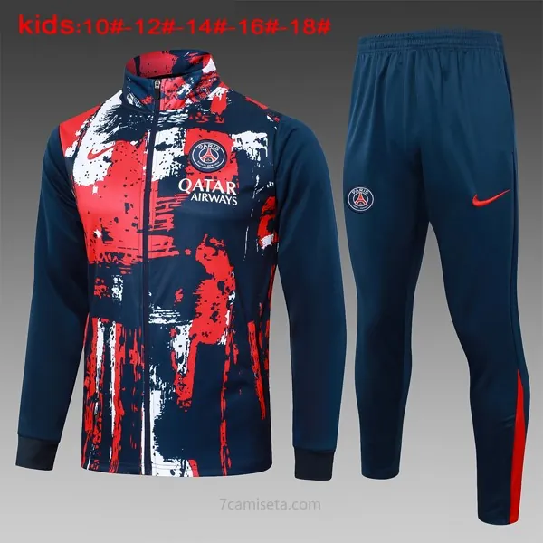 Niños Chandal PSG 2024/25 Rojo Azul 3 ¡¡Ni te imaginas magnífico descuento solo hoy!