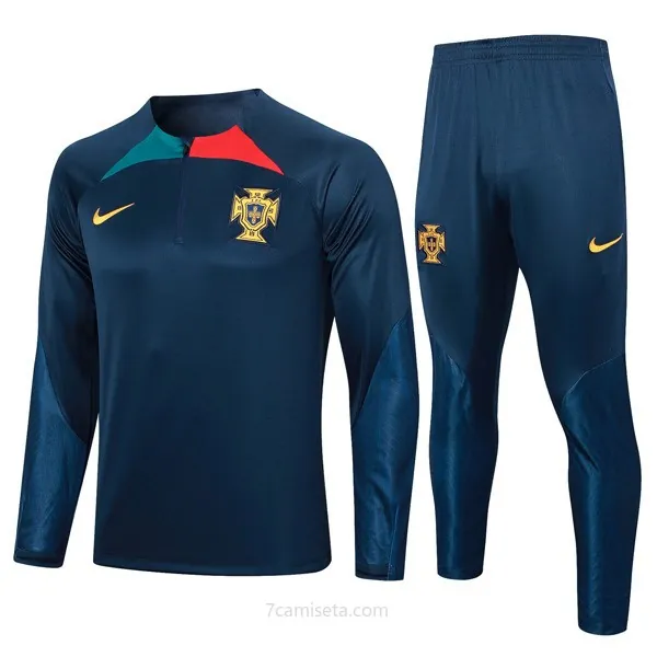 Sudadera De Training Portugal 2024 Azul Aprovéchalo este rebajón bestial