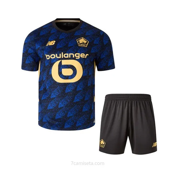 Camiseta Lille OSC Replica Tercera Ropa Niño 2025/26 Chollo, atrapa