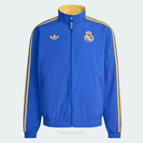 Chaqueta cortavientos reversible Real Madrid 2026 Descuento barato de risa