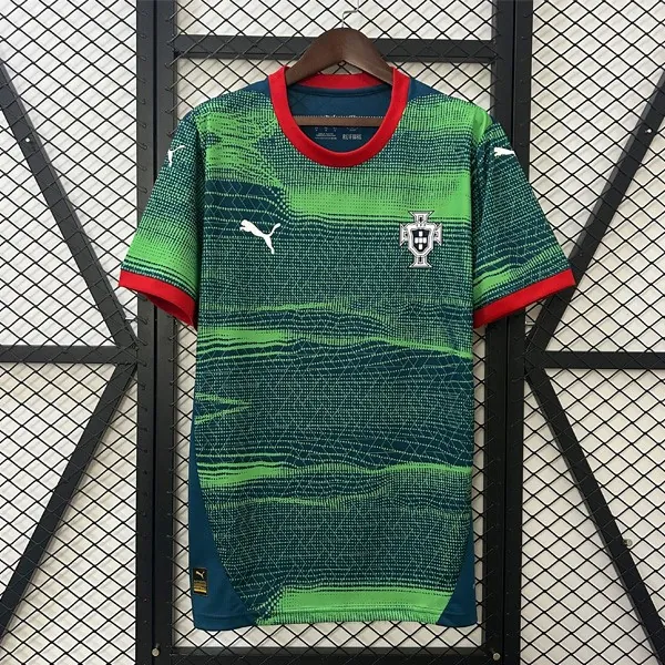 Camiseta Portugal Training clothes 2025 Verde Demencial saldo, aprovéchala ya de outlet