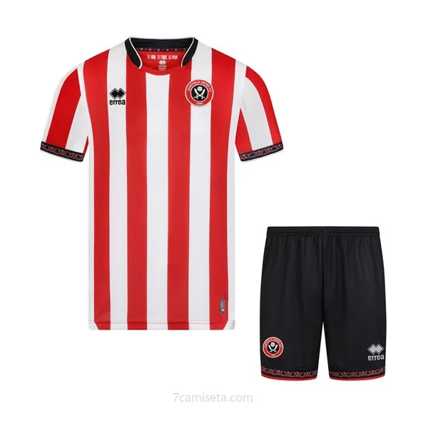 Camiseta Sheffield United Replica Primera Ropa Niño 2025-26 Llévatelo este oferta divino