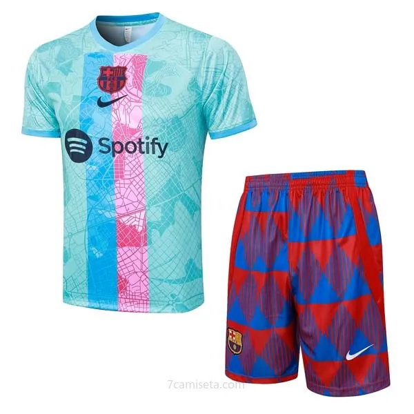 Camiseta Entrenamiento Barcelona Conjunto Completo 2023/24 Verde ¡¡Ni te imaginas económico chollazo de fábrica!