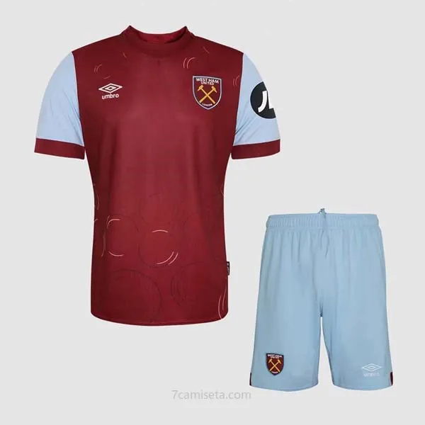 Camiseta West Ham Replica Primera Ropa Niño 2023/24 Cógelo antes de que se acabe