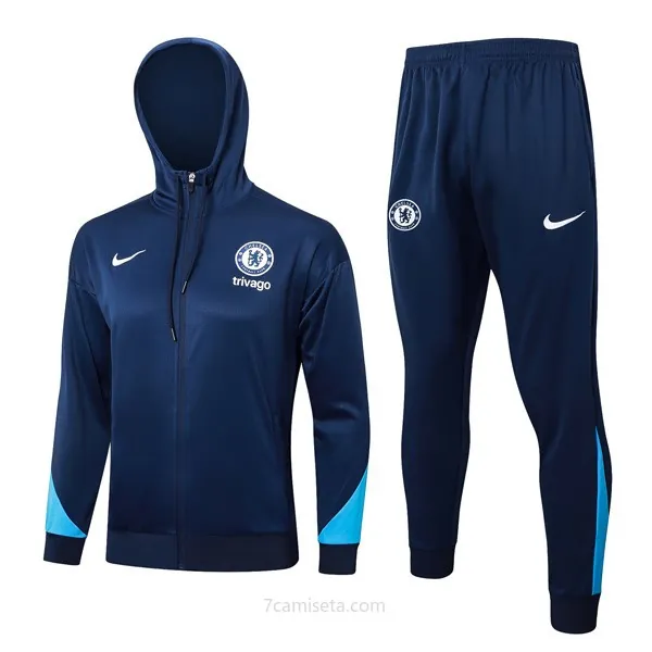 Chandal Con Capucha Chelsea 2024/25 Azul 3 No lo pienses este gangaza estupendo