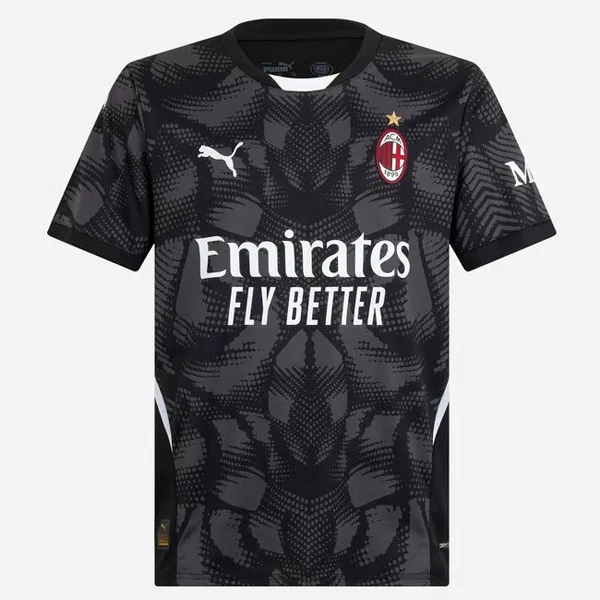Camiseta AC Milan Portero 2024/25 Negro Gris ¡¡Vaya chollo, aprovéchala ya!