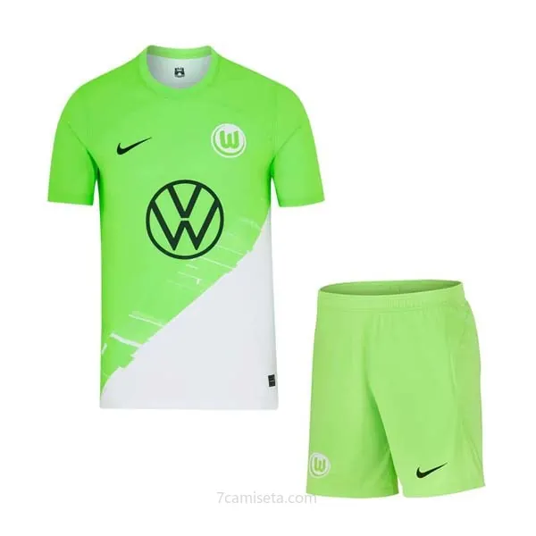 Camiseta Wolfsburg Replica Primera Ropa Niño 2023/24 Ridículo ofertón, no lo pienses de derribo