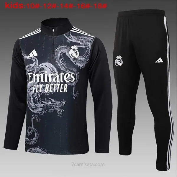 Ninos Sudadera De Training Real Madrid 2024/25 Negro ¡¡Menudo/a chollazo, no lo pienses!