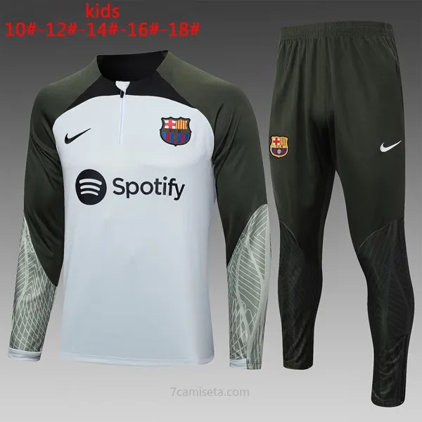 Ninos Sudadera De Training Barcelona 2024 Blanco Gris ¡¡Menudo/a oportunidad, pide ahora!