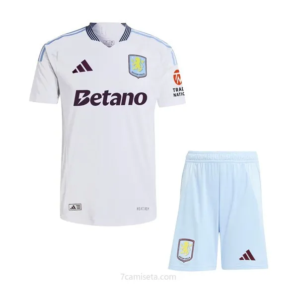 Camiseta Aston Villa Replica Segunda Ropa Niño 2024/25 Preciaco increíble