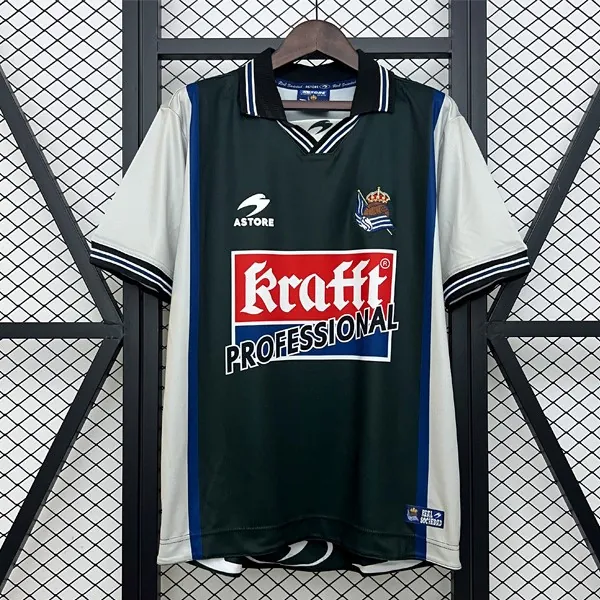 Camiseta Real Sociedad Replica Segunda Ropa Retro 2000-2002 Ofertón celestial por tiempo limitado